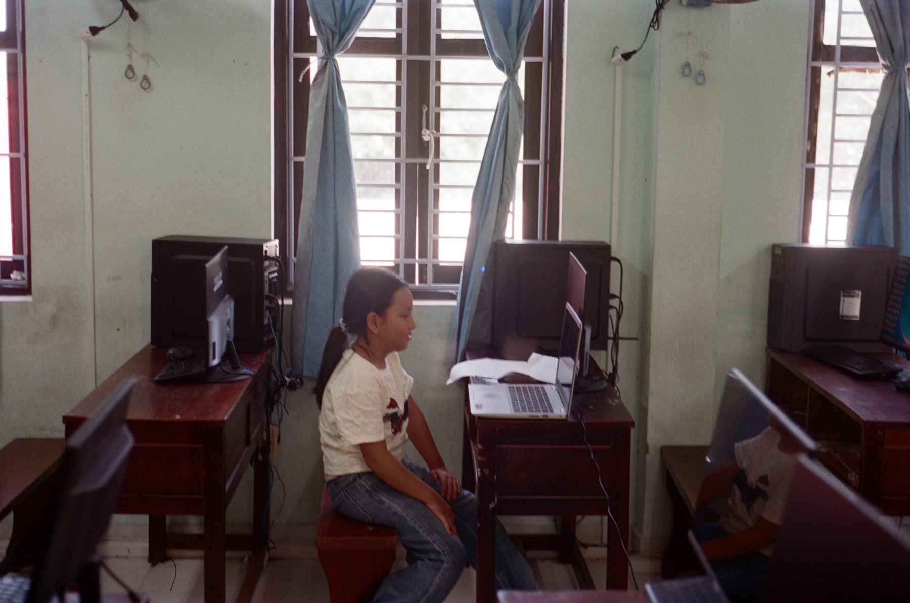Phu Hai students in their classroom